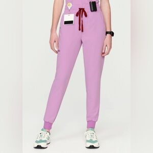 Figs Zamora high waisted jogger scrub pants in dusk size XXS